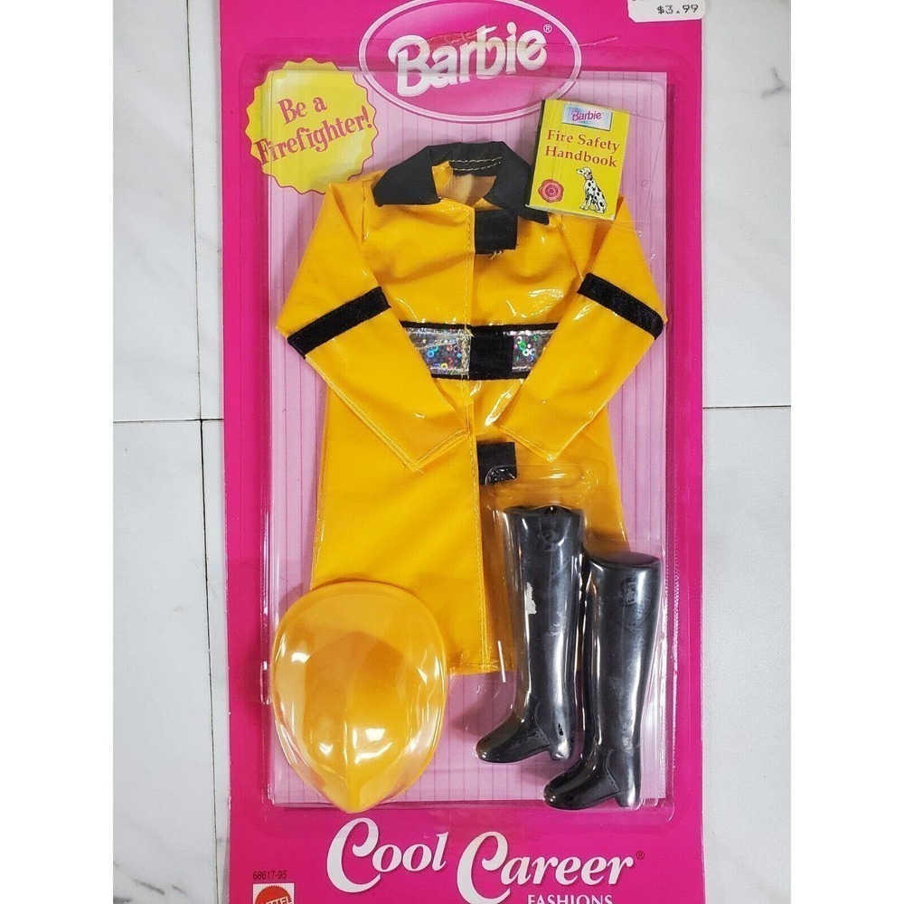Barbie Cool Career Fashions 68617-95 Firefighter Outfit 1998 Mattel NIP Sealed - Picture 3 of 6